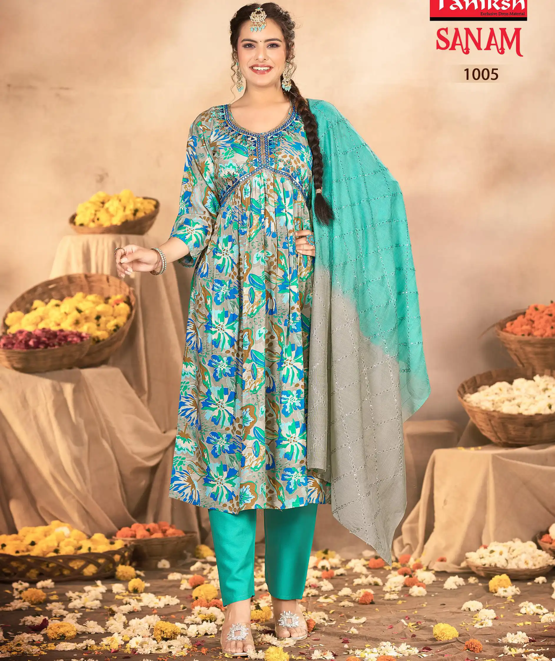 Taniksh Sanam Vol 1 Rayon Foil Print Wholesale Readymade Salwar Suit Catalog