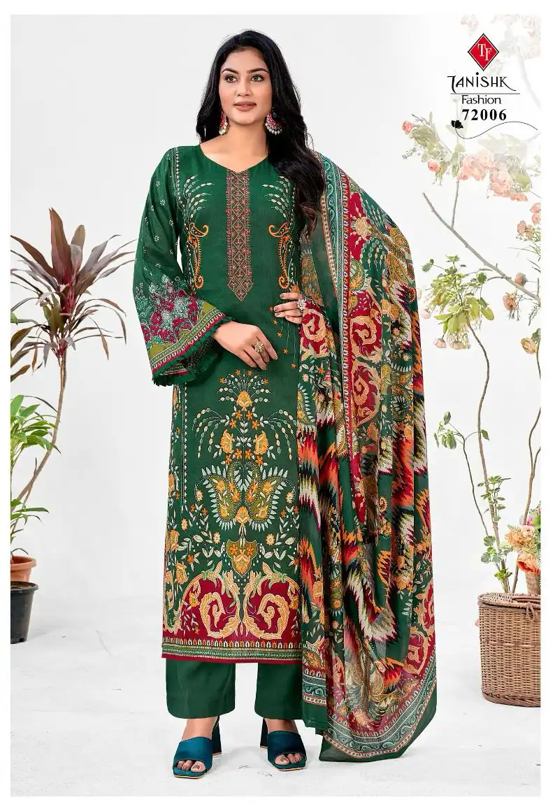 Tanishk Fashion Mehraaz 6 Pure Cambric Cotton Wholesale Pakistani Salwar Suit Catalog - Image 6