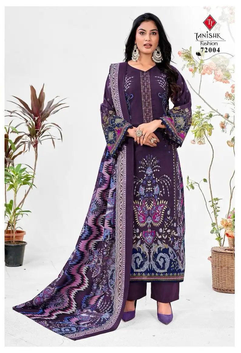 Tanishk Fashion Mehraaz 6 Pure Cambric Cotton Wholesale Pakistani Salwar Suit Catalog - Image 8