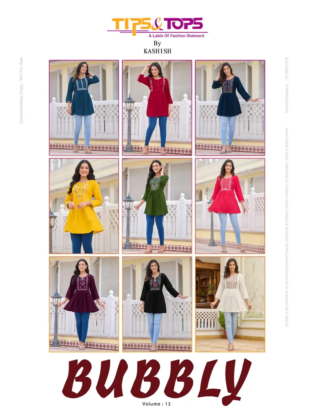 Tips & Tops Bubbly Vol 13 Heavy Rayon Slub 16Kg Wholesale Fancy Western Shorty Catalog - Image 10
