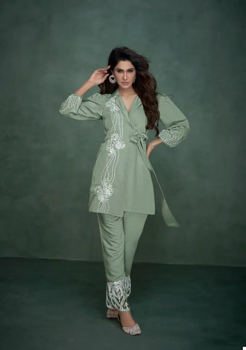 Vamika Aleena Viscos Pv Chandari Wholesale Designer Kurti With Pant Catalog - Image 6