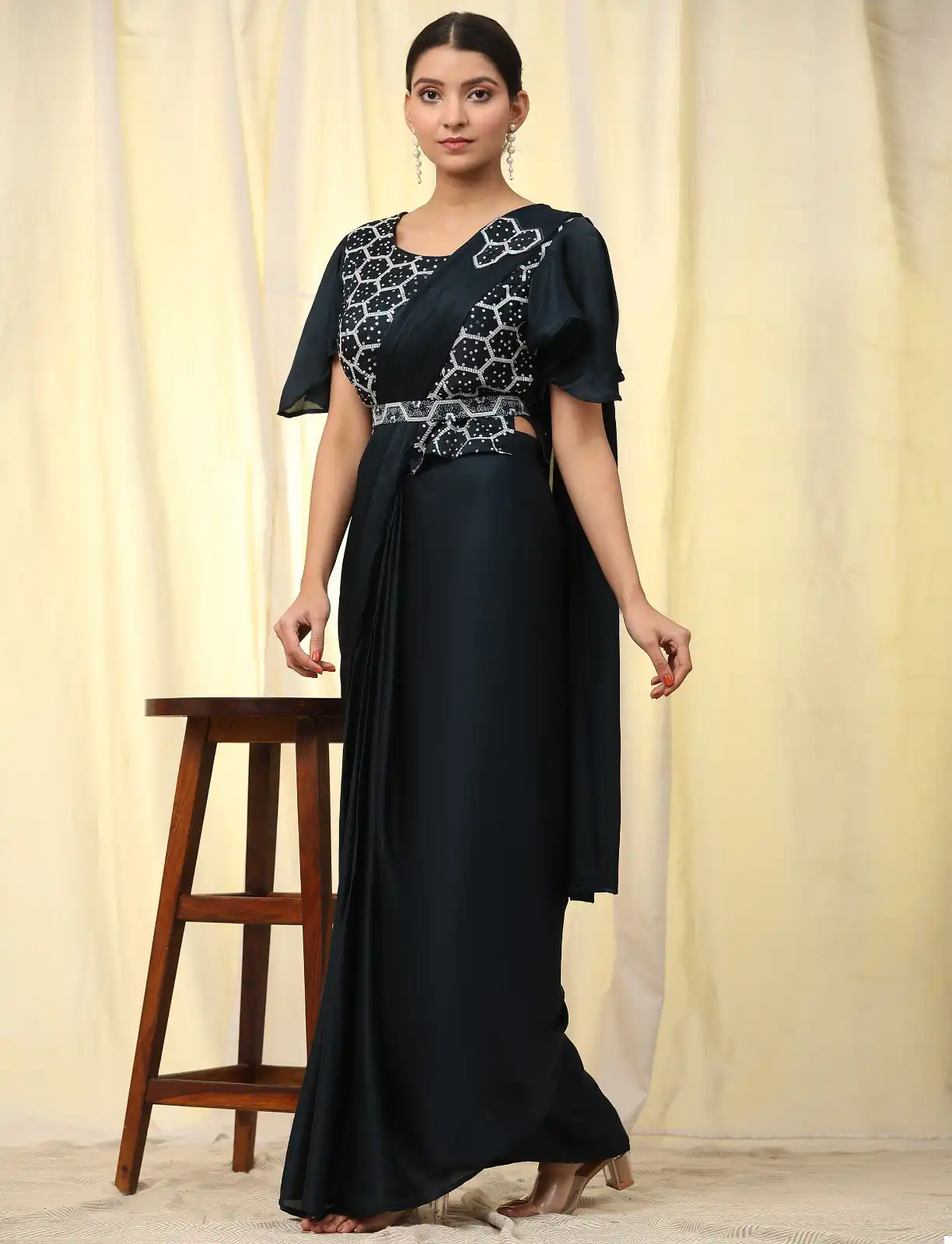 Amoha A316 Pure Satin Wholesale Readymade Sarees Catalog