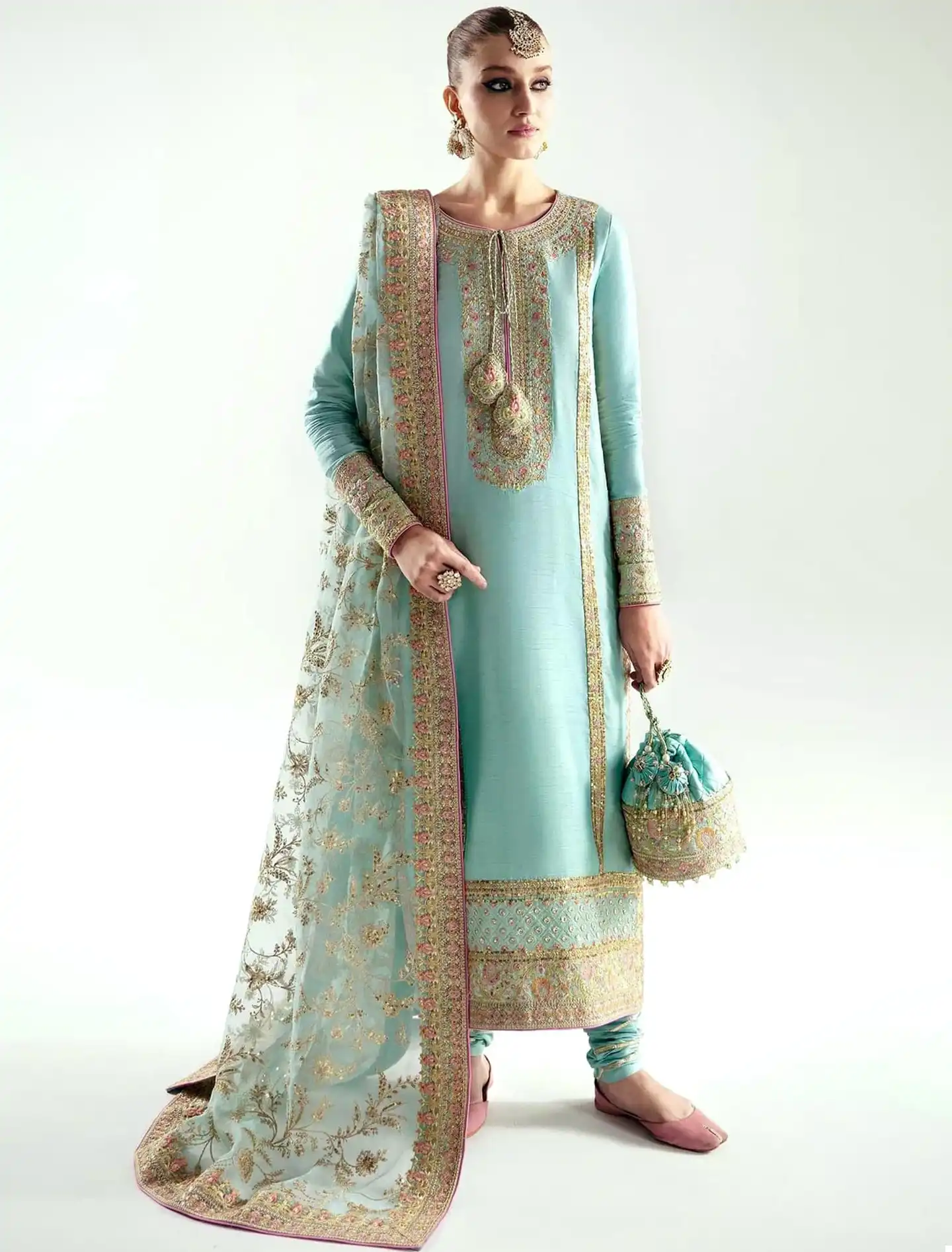 Vardan Ethnic Anamsa 408 Heavy Pure Faux Georgette Wholesale Pakistani Salwar Suit