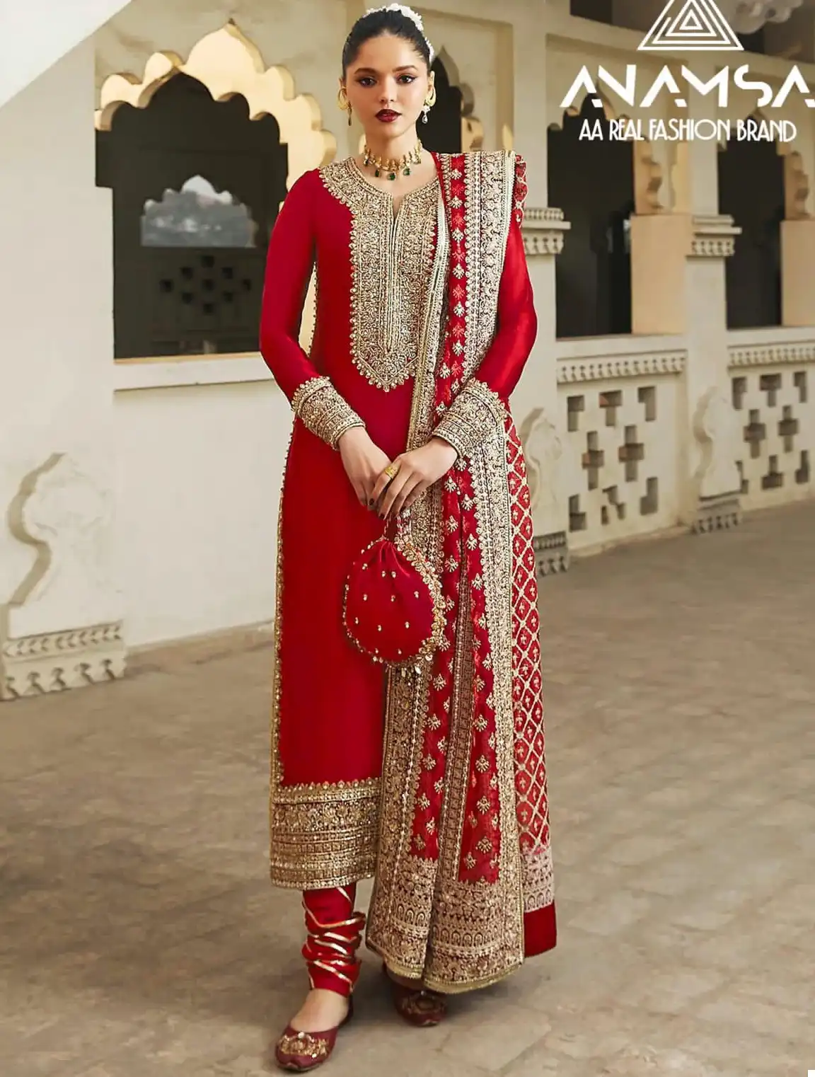 Vardan Ethnic Anamsa 411 Pure Georgette Wholesale Pakistani Salwar Suit
