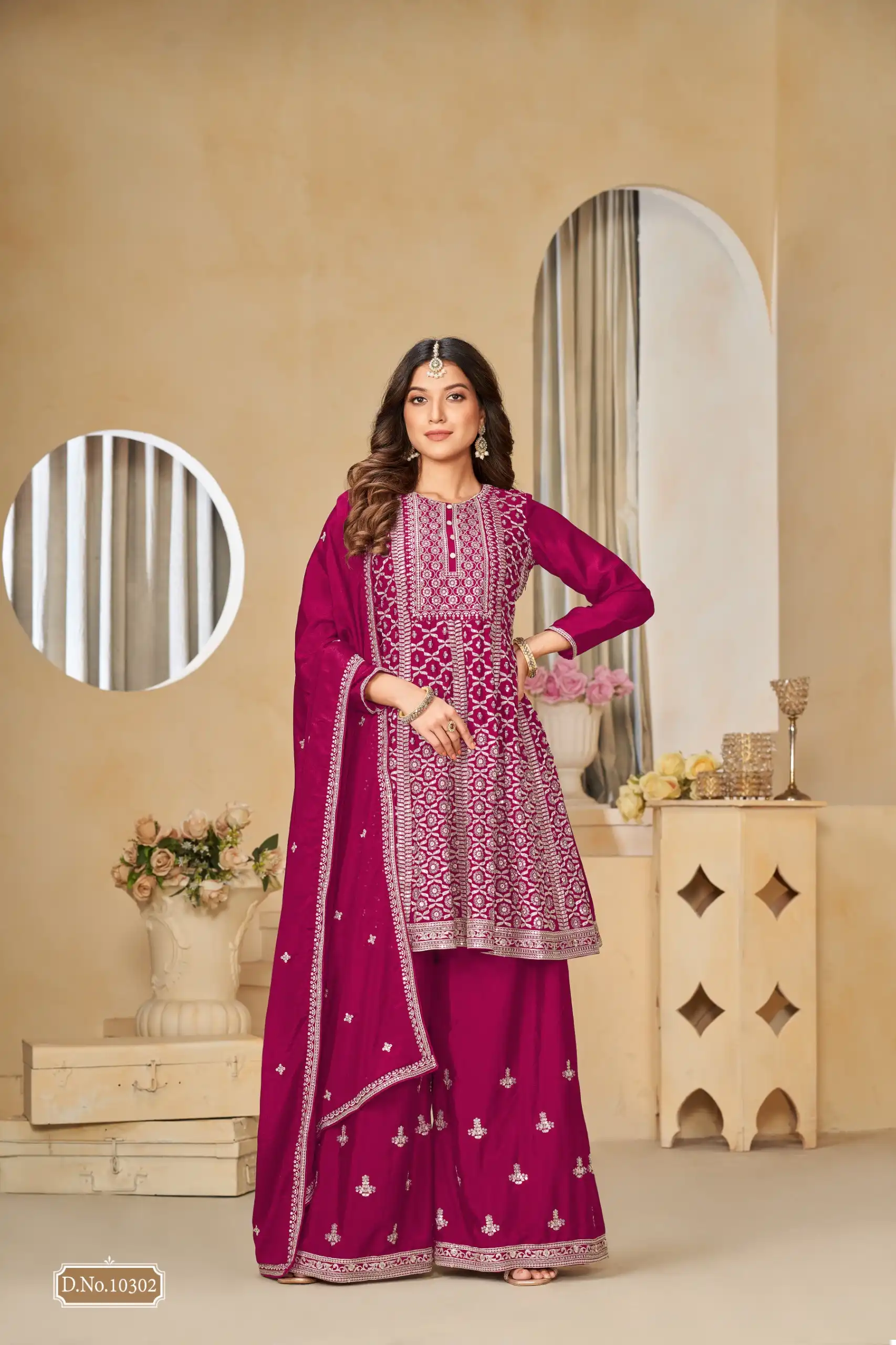 Vardan Ethnic Anjubaa Vol 30 Chinnon Wholesale Designer Salwar Suit Catalog — Wholesale Salwar Suits, Anju fabric wholesale from Surat - Gallery Image 2