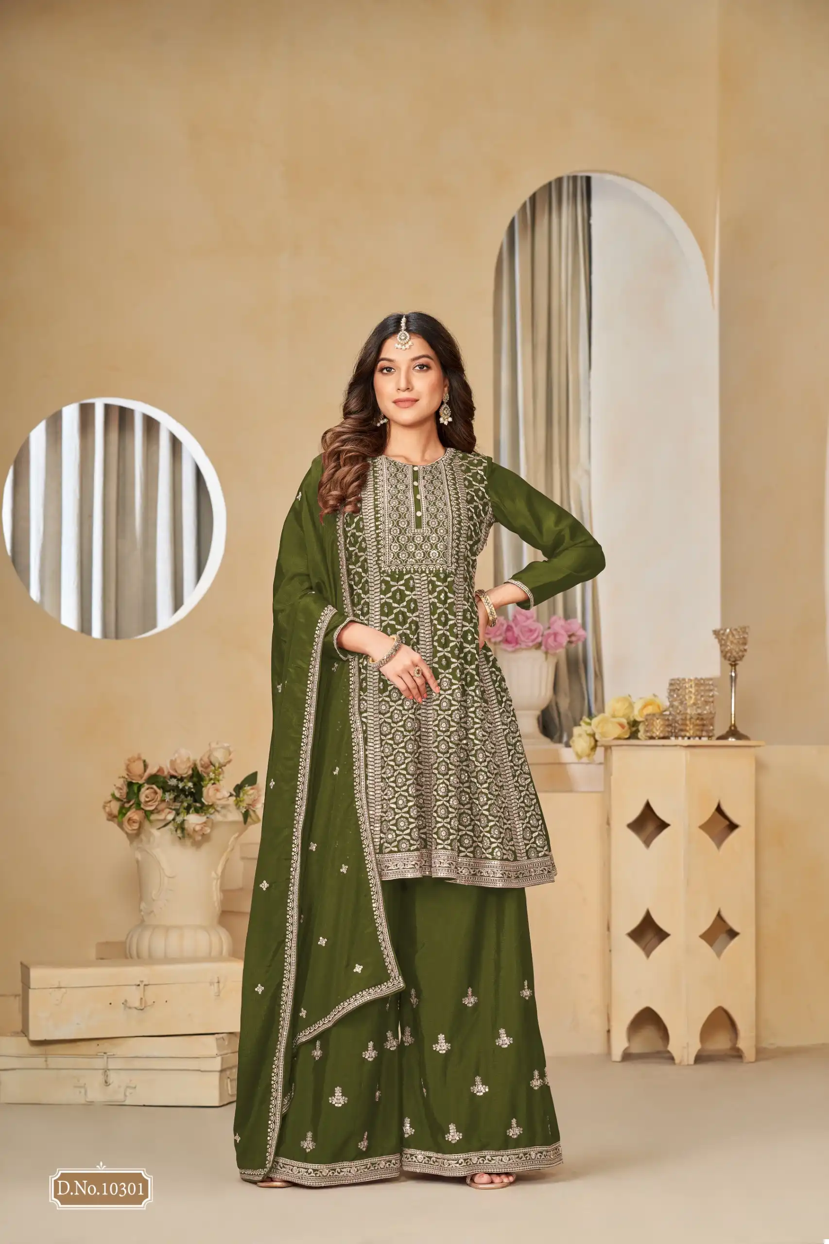 Vardan Ethnic Anjubaa Vol 30 Chinnon Wholesale Designer Salwar Suit Catalog — Wholesale Salwar Suits, Anju fabric wholesale from Surat - Gallery Image 3