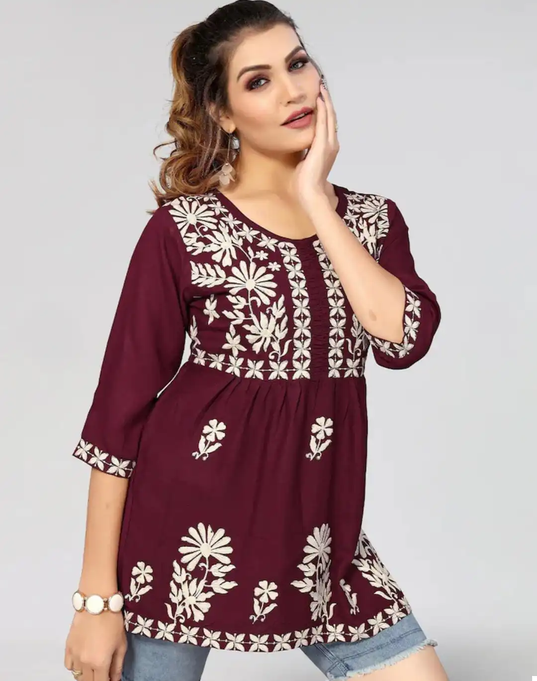 Vardan Ethnic Bela Vol 1 14Kg Rayon Wholesale Kurtis Catalog