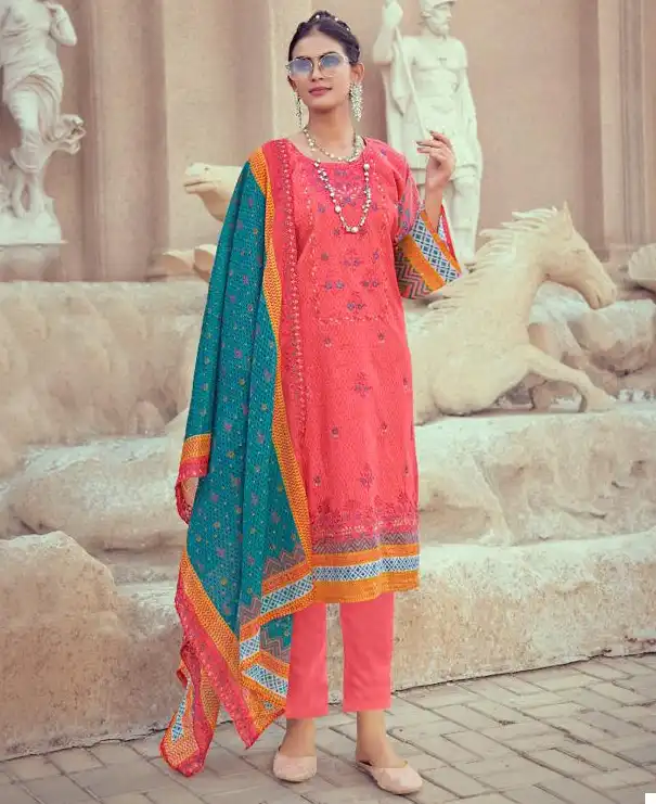 Vardan Ethnic Bin Saeed Vol 5 Pure Cambric Cotton Wholesale Pakistani Salwar Suit Catalog