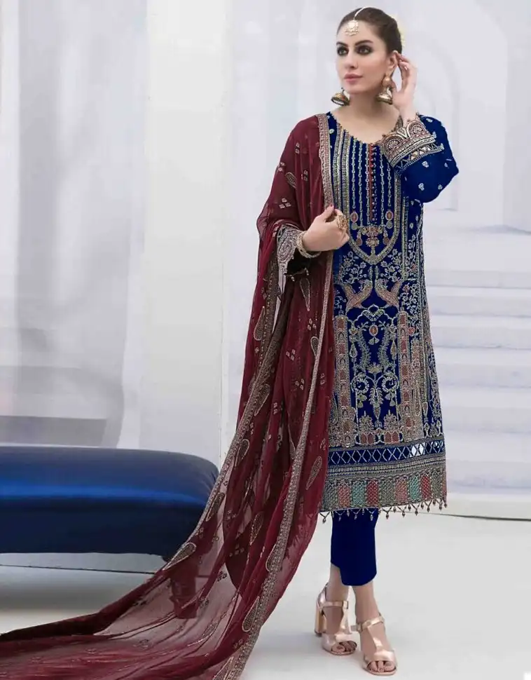 Vardan Ethnic Mahnur Vol 41 Havey Georgette Wholesale Pakistani Salwar Suit Catalog