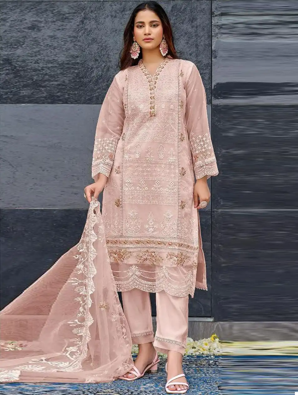 Vardan Ethnic Mahnur Vol 43 Havey Organza Wholesale Pakistani Salwar Suit Catalog