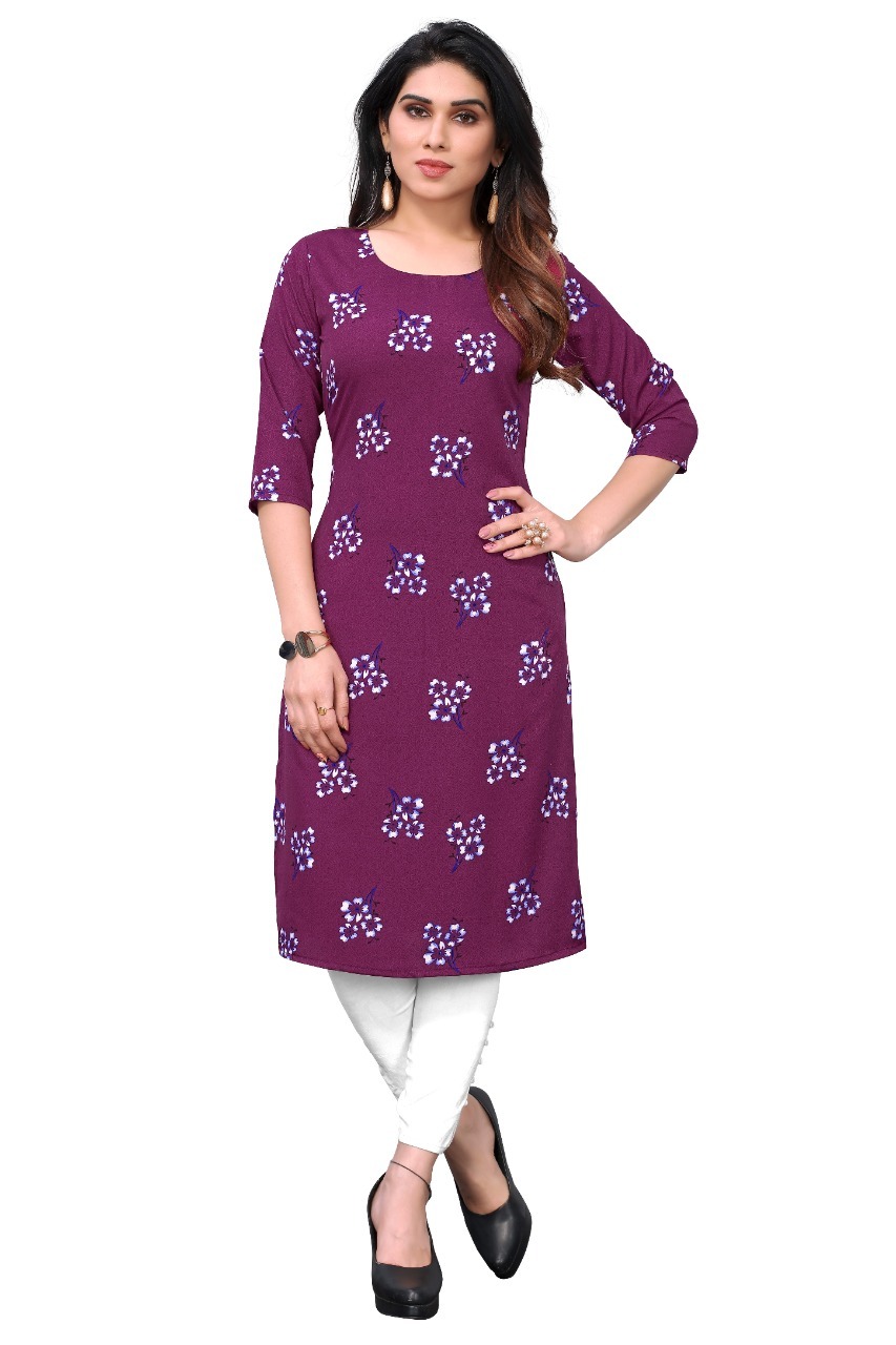Vardan Ethnic Prime Vol 4 Crepe Wholesale Fancy Kurti Catalog - Image 2