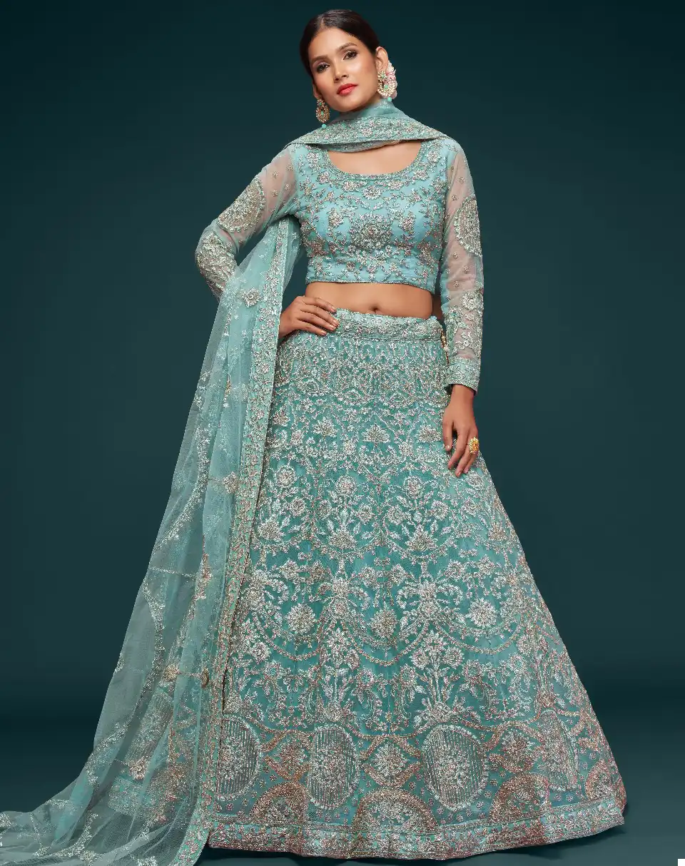 Zeel 7902 Net Semi Stitched Wholesale Lehenga Choli