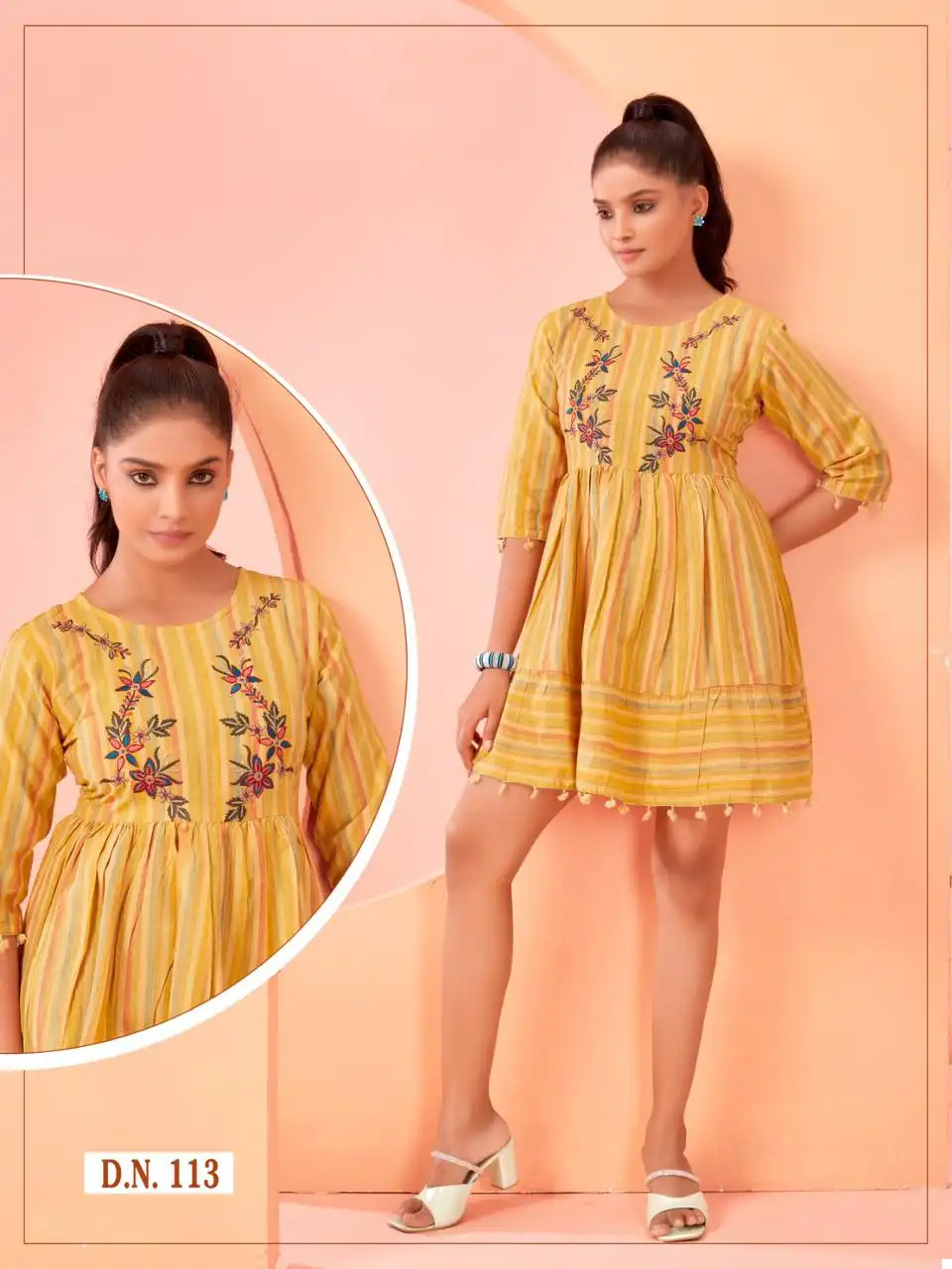 Vardan Ethnic Tunic Vol 1 Cotton Wholesale Fancy Tunic Tops Catalog - Image 5