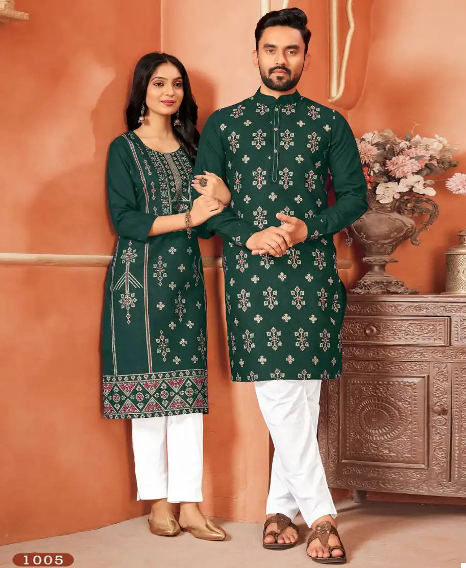 Vardan Ethnic V 05 Pure Cotton Wholesale Kurta with Pajama & Kurti with Pant Catalog