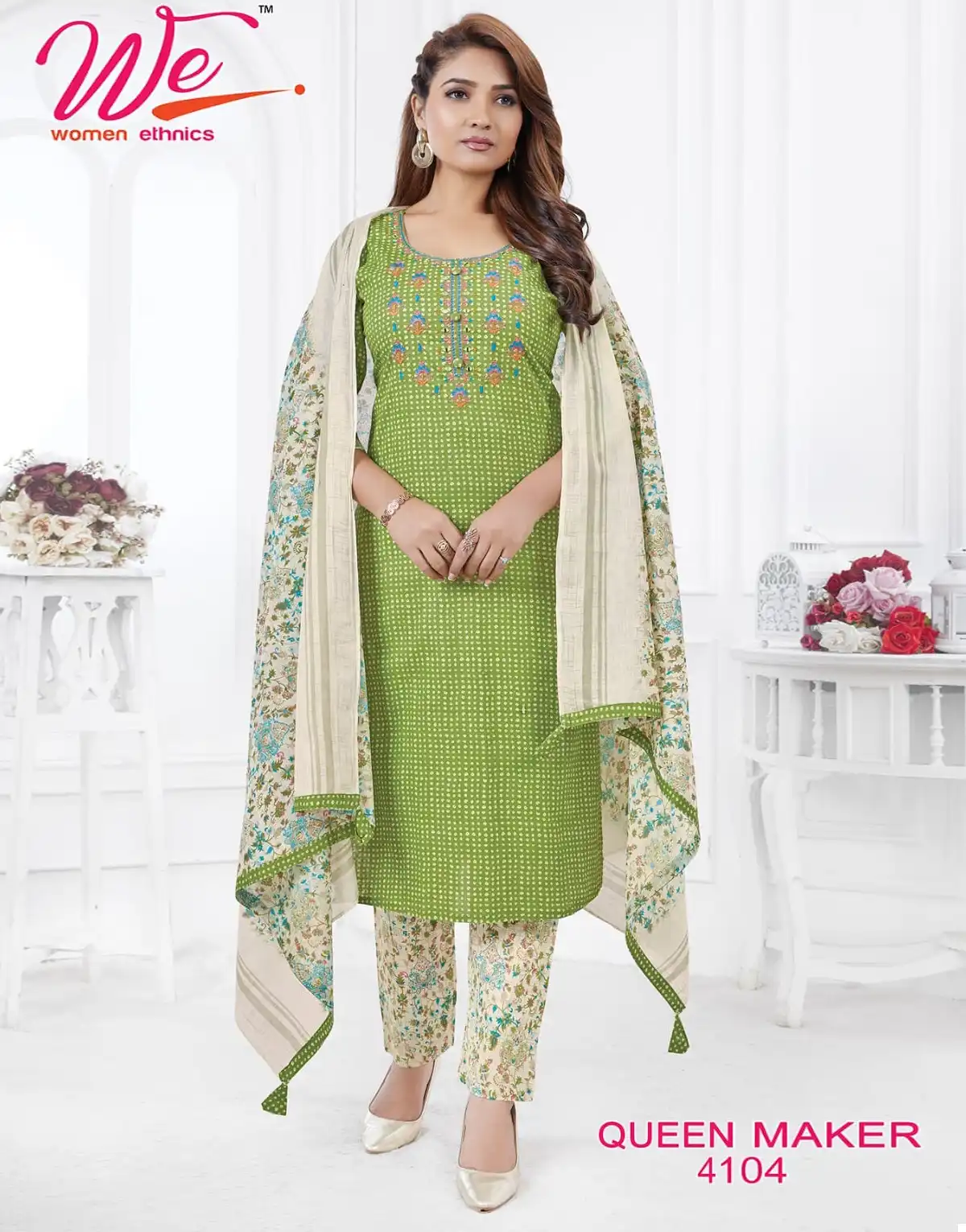 We Queen Maker Pure Cotton Print Wholesale Readymade Salwar Suit Catalog