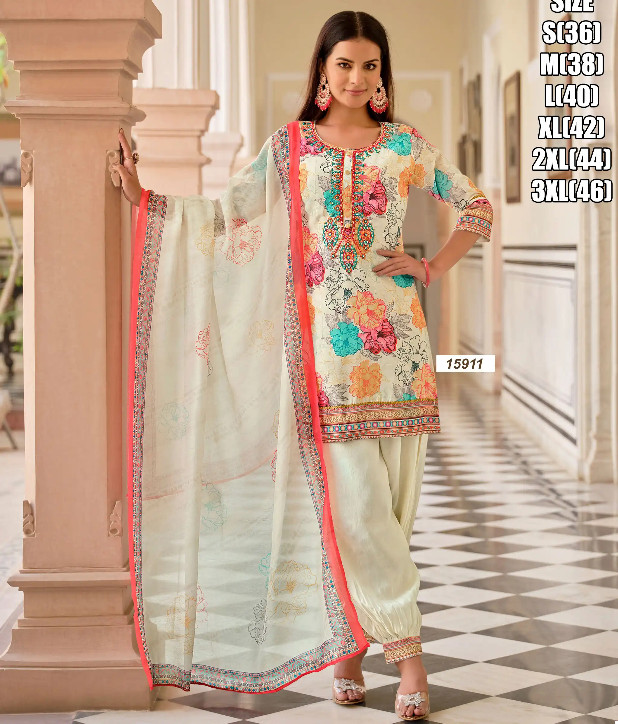 Vardan Ethnic Mehnoor Maslin Silk Wholesale Readymade Salwar Suit Catalog