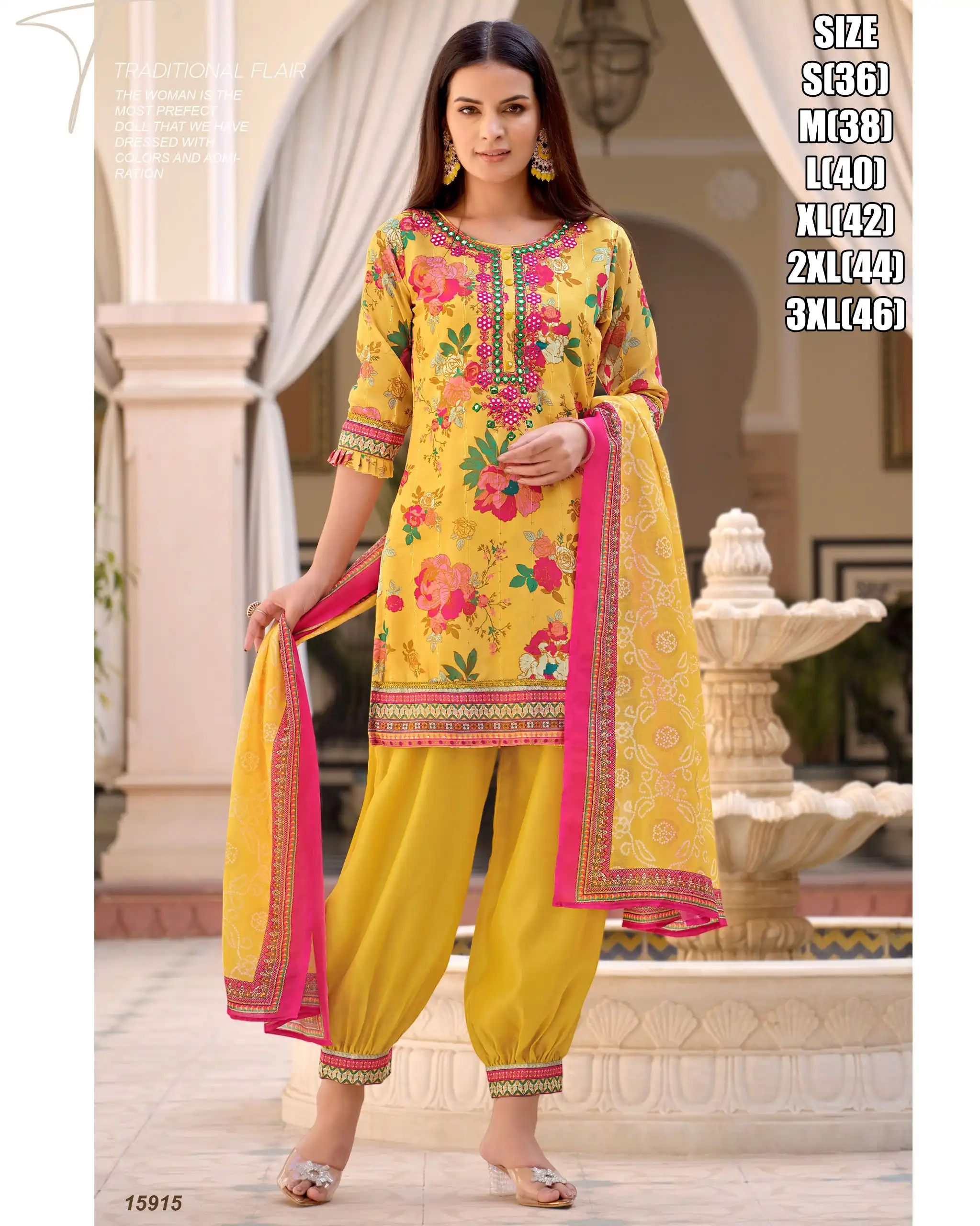 Vardan Ethnic Mehnoor Maslin Silk Wholesale Readymade Salwar Suit Catalog - Image 5