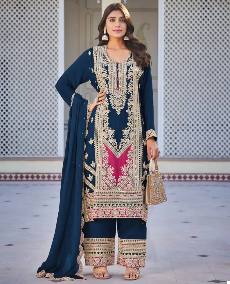 Your Choice Glamup Pure Chinon Wholesale Designer Readymade Salwar Suit Catalog