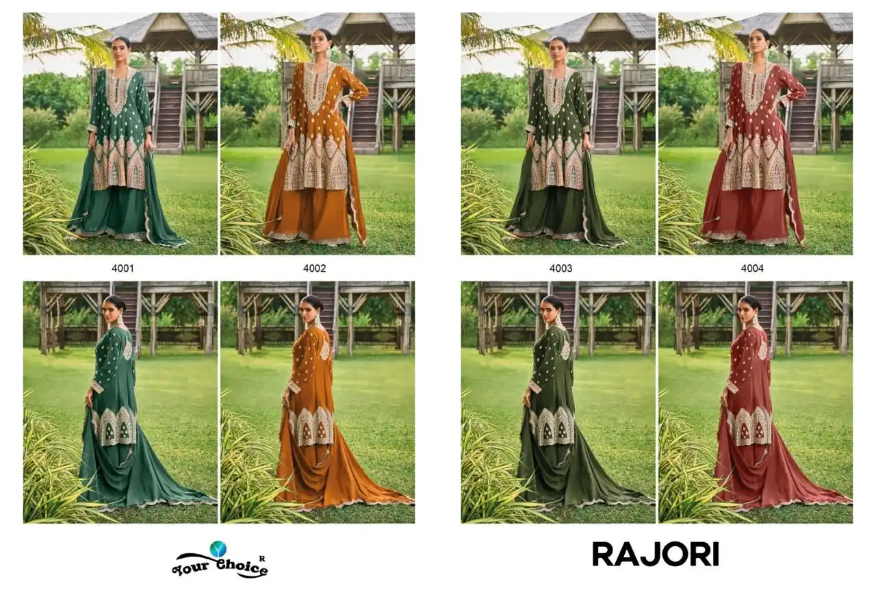 Your Choice Rajori Pure Chinon Wholesale Designer Readymade Salwar Suit Catalog - Image 5