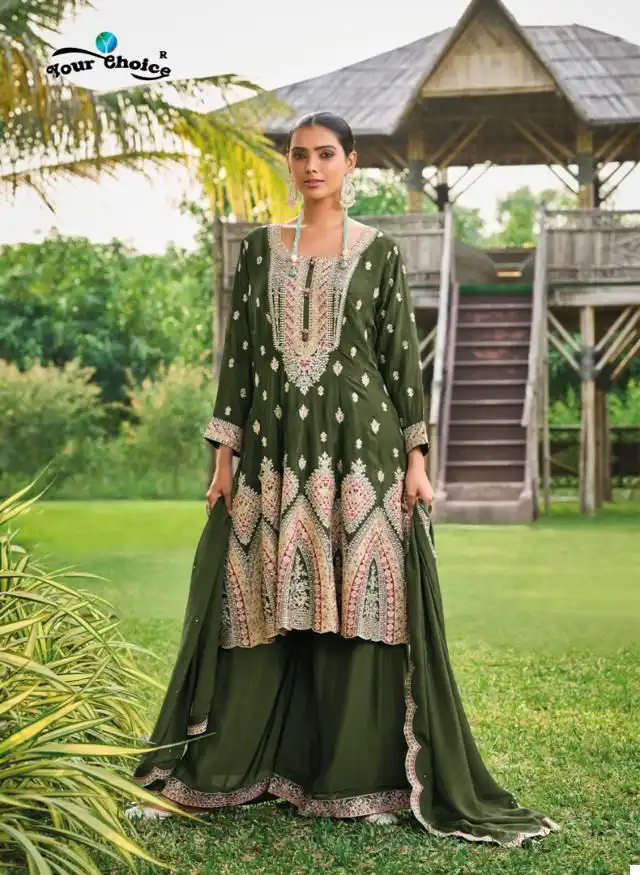 Your Choice Rajori Pure Chinon Wholesale Designer Readymade Salwar Suit Catalog - Image 4