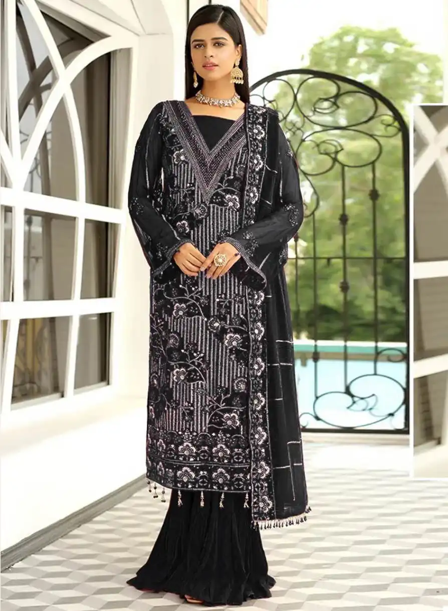 Zarqash Z 3002 Georgette Wholesale Pakistani Salwar Suit Catalog