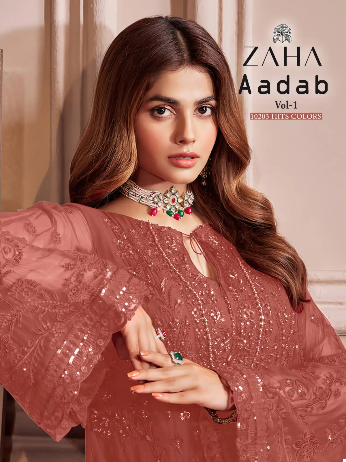 Zaha Aadab Vol 1 Georgette Wholesale Pakistani Salwar Suit Catalog