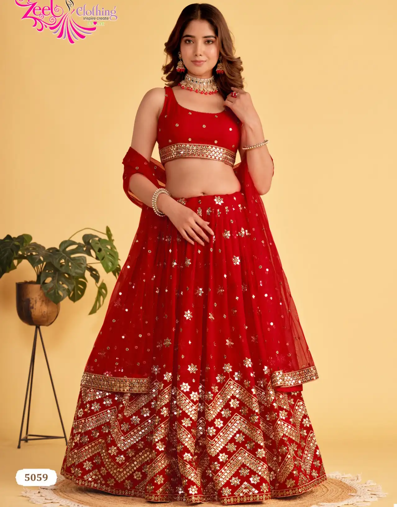 Zeel Antique Aura Georgette Wholesale Lehenga Catalog