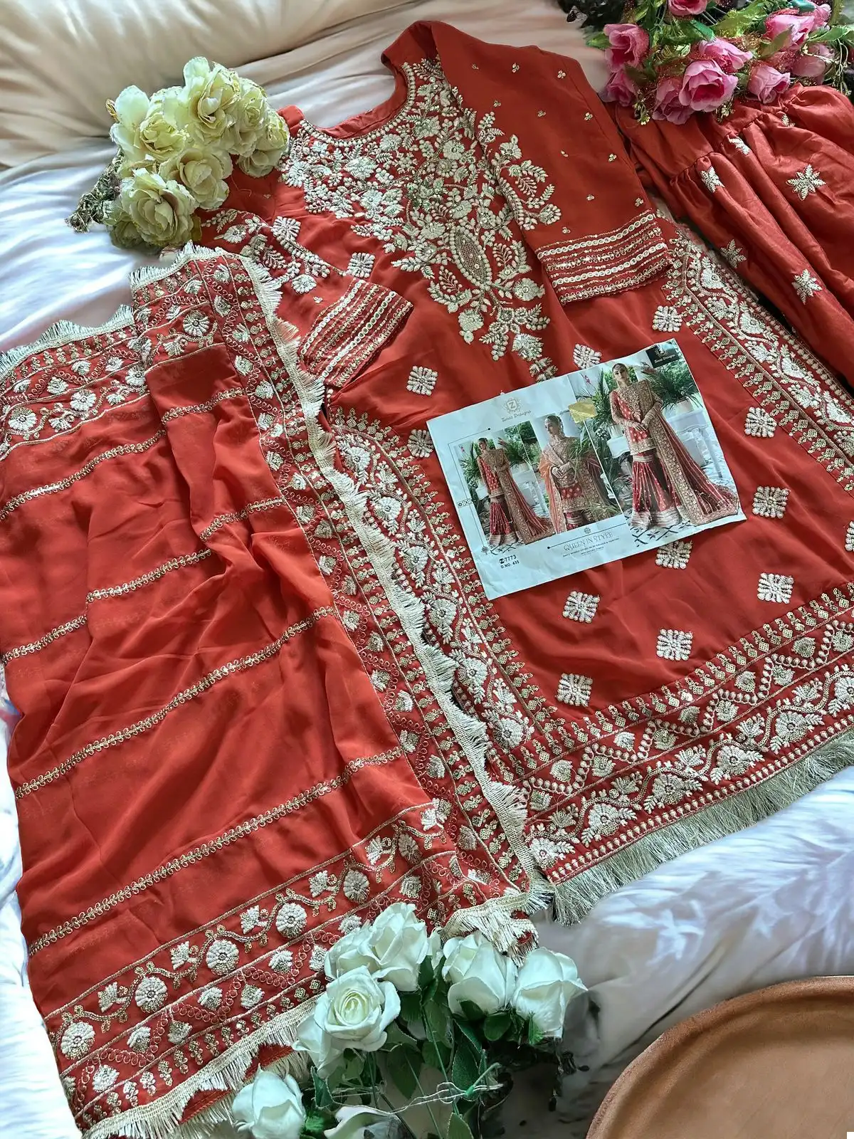 Ziaaz Code 435 Georgette Wholesale Pakistani Salwar Suit Catalog - Image 2