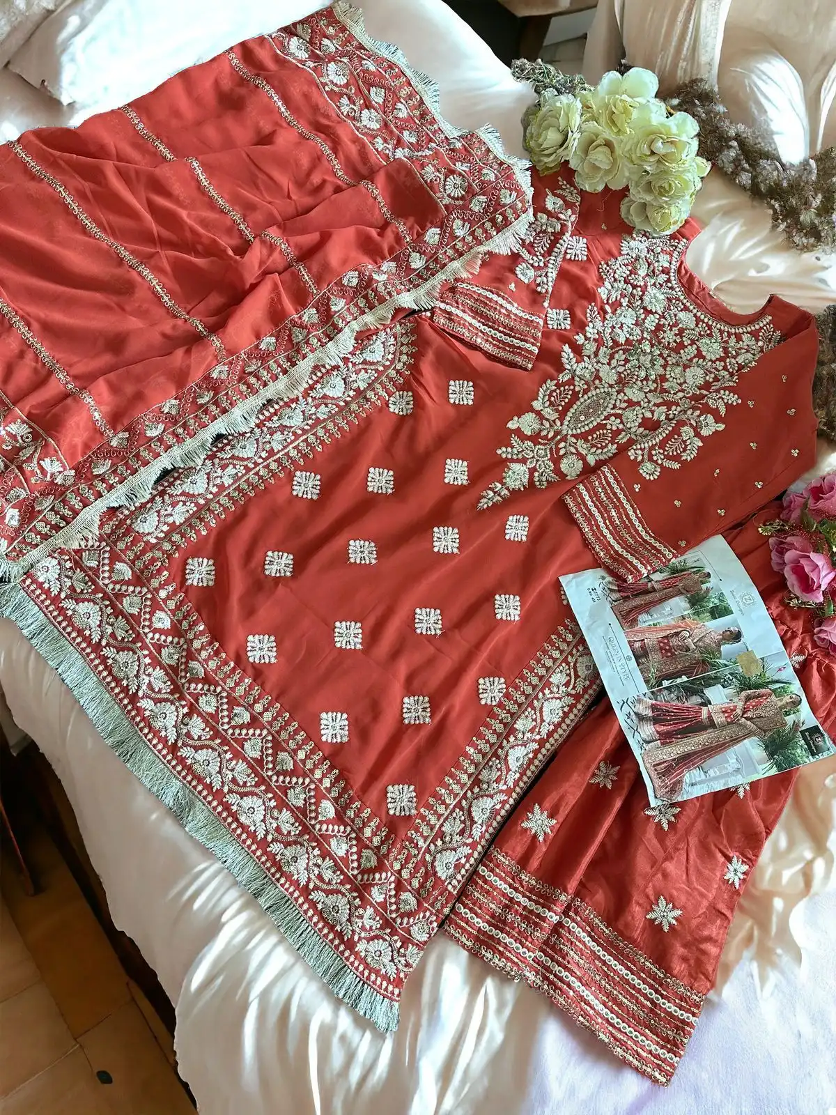 Ziaaz Code 435 Georgette Wholesale Pakistani Salwar Suit Catalog - Image 3