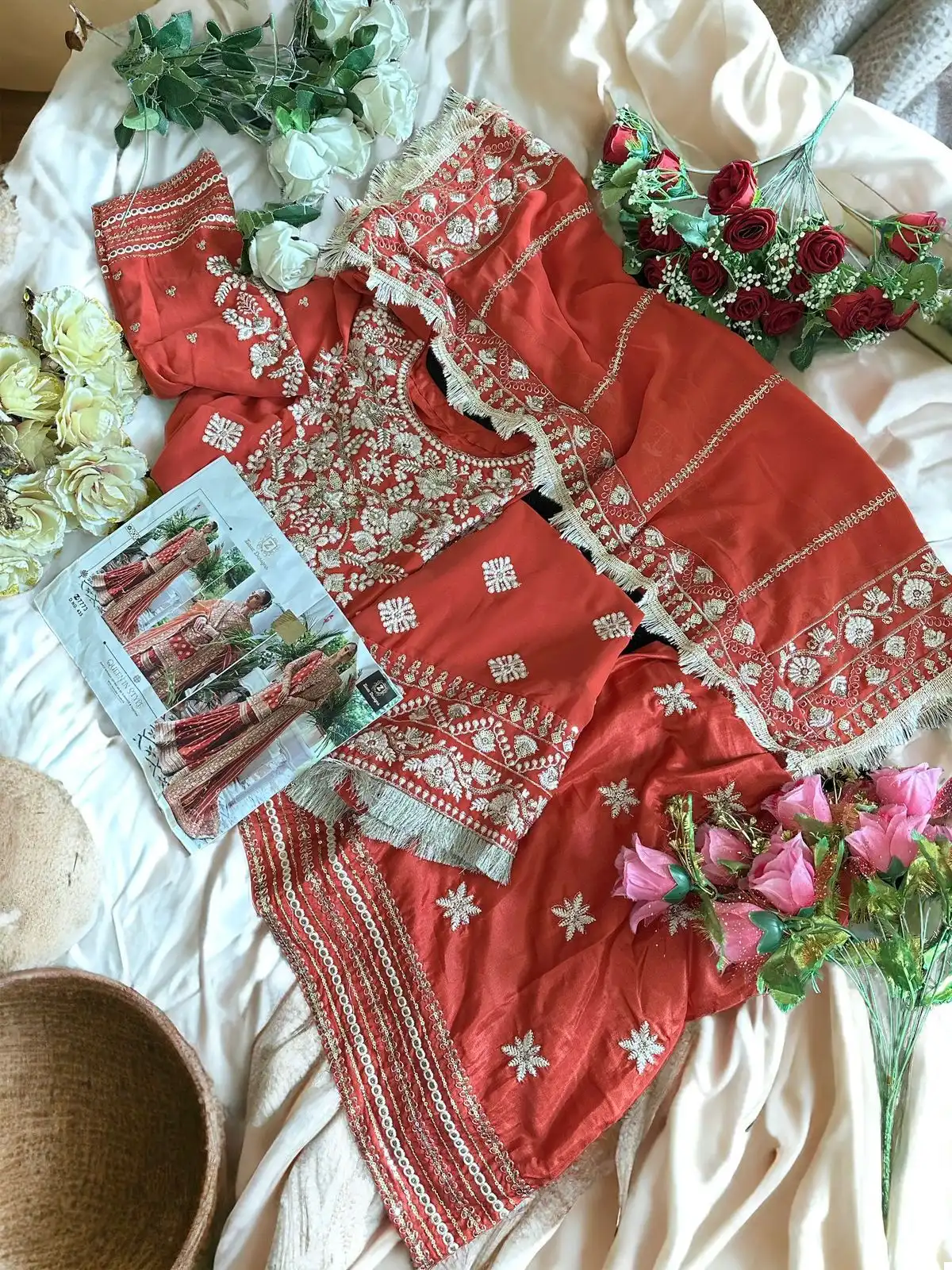 Ziaaz Code 435 Georgette Wholesale Pakistani Salwar Suit Catalog - Image 4