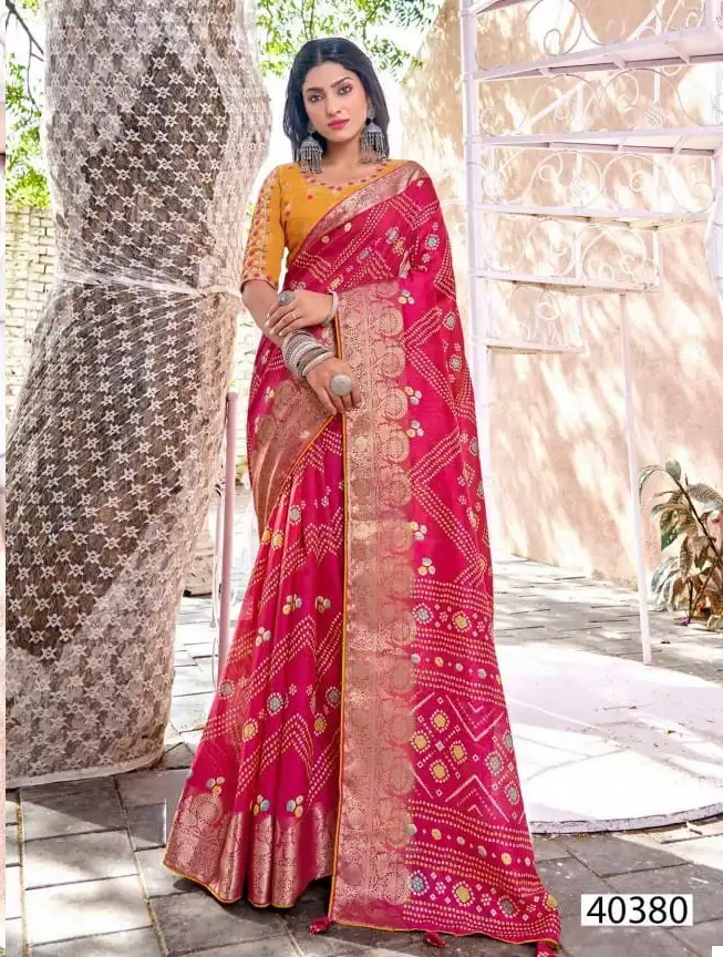 5D Designer Radhe 13 Soft Reshmi Cotton Wholesale Fancy Sarees Catalog - Image 5