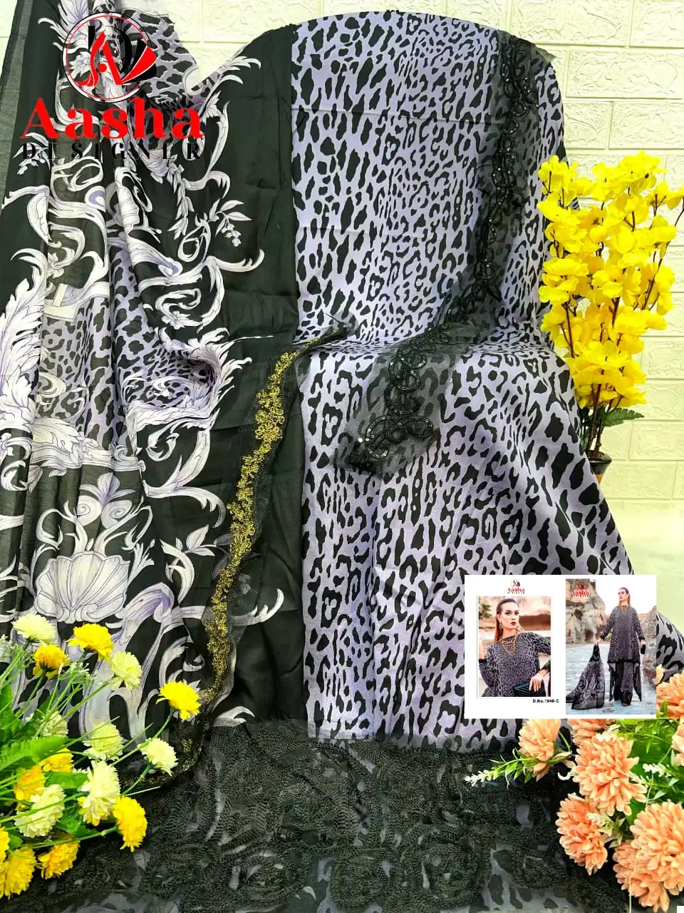 Aasha Designer A S D 1048 Pure Cotton Print Wholesale Pakistani Salwar Suit Catalog - Image 6