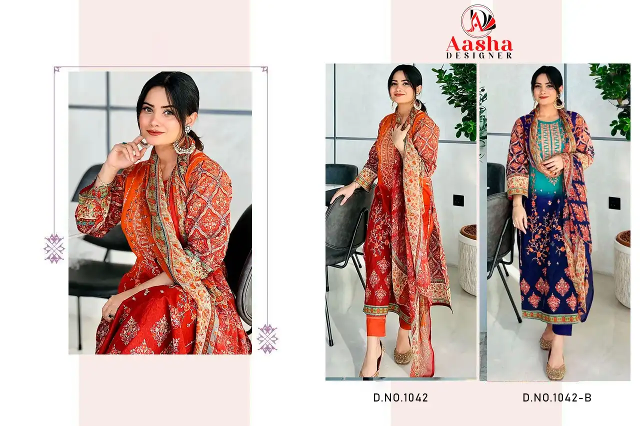 Aasha Designer Harsha Vol 4 Pure Cotton Print Wholesale Pakistani Salwarb Suit Catalog - Image 7