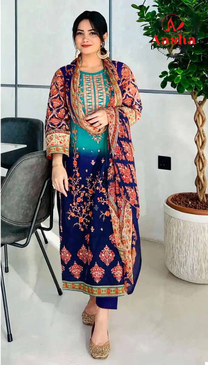 Aasha Designer Harsha Vol 4 Pure Cotton Print Wholesale Pakistani Salwarb Suit Catalog - Image 3