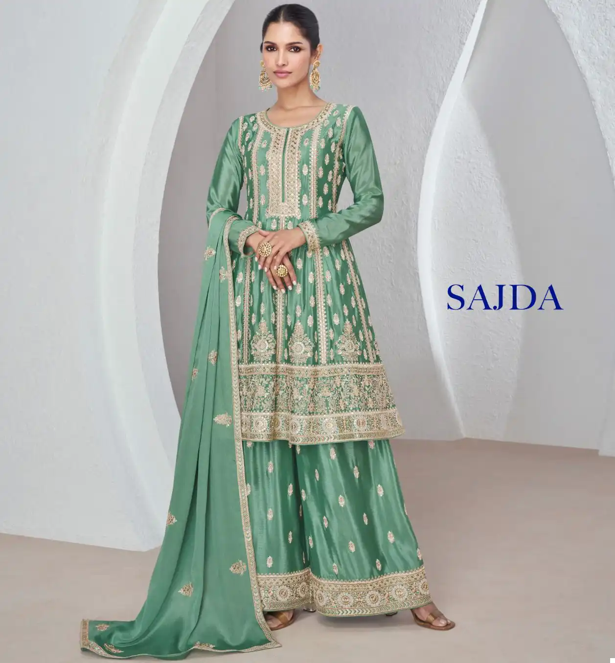 Aashirwad Designer Sajda Wholesale Salwar Suit Catalog