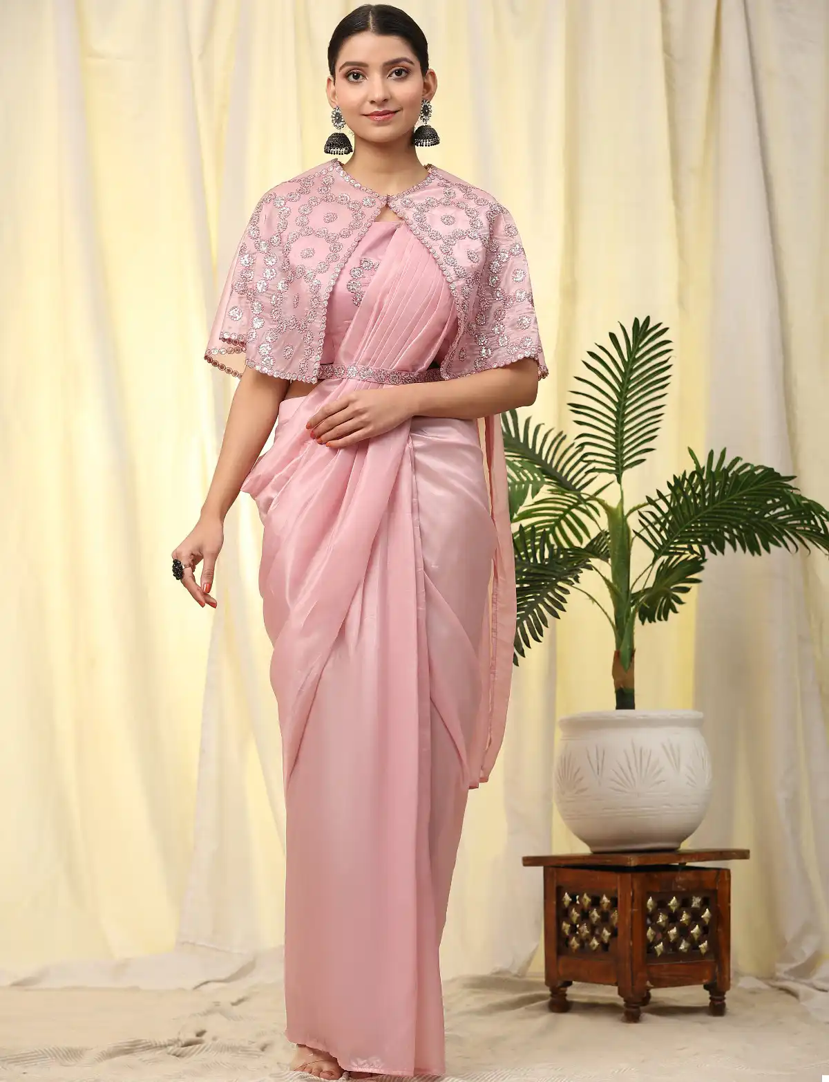 Amoha Design No A315 Imported Satin Wholesale Readymade Sarees Catalog