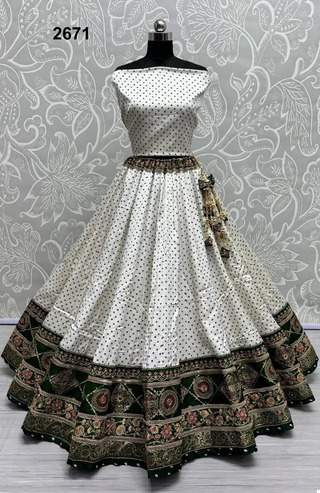 Anjani Art 2671 Viscous Silk Wholesale Lehenga - Image 2