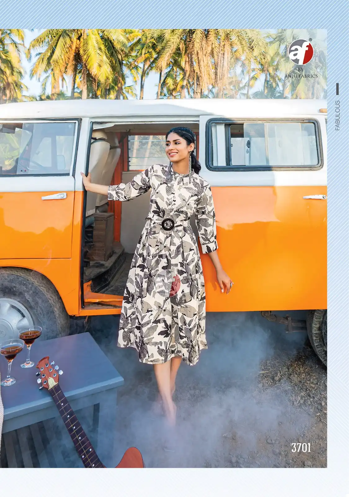 Anju Fabric Attitude Vol 2 Cotton Flex Butterfly Net Wholesale Fancy Kurtis Catalog — Wholesale Kurtis, Anju fabric wholesale from Surat - Gallery Image 2