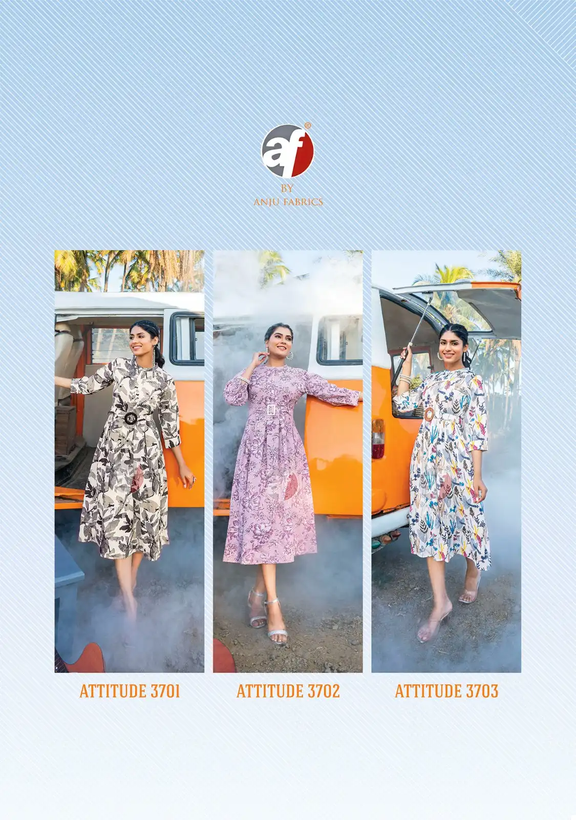 Anju Fabric Attitude Vol 2 Cotton Flex Butterfly Net Wholesale Fancy Kurtis Catalog — Wholesale Kurtis, Anju fabric wholesale from Surat — view 8