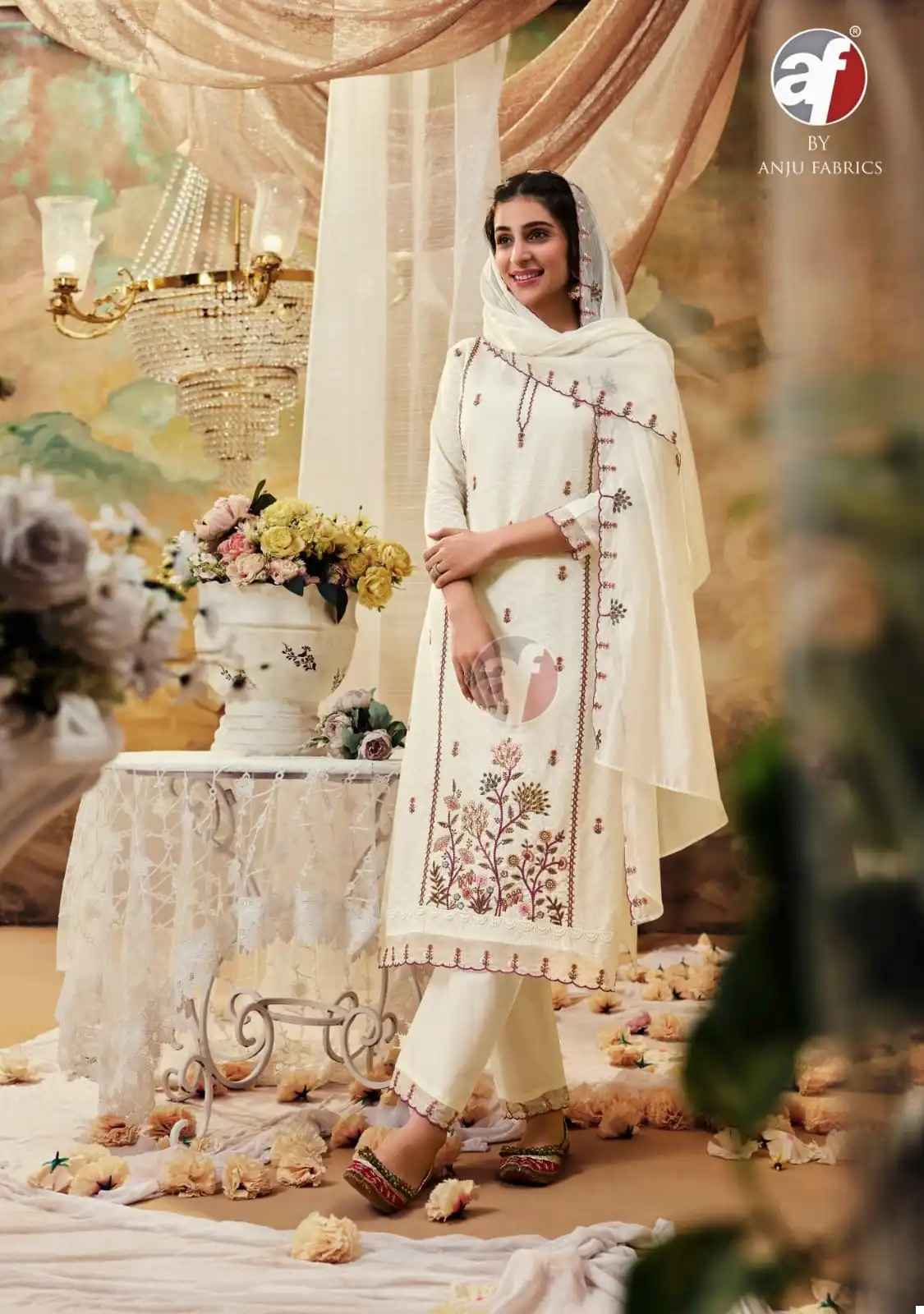 Anju Fabric Cotton Queen Pure Cotton Wholesale Readymade Salwar Suit Catalog — Wholesale Salwar Suits, Anju fabric wholesale from Surat - Gallery Image 2