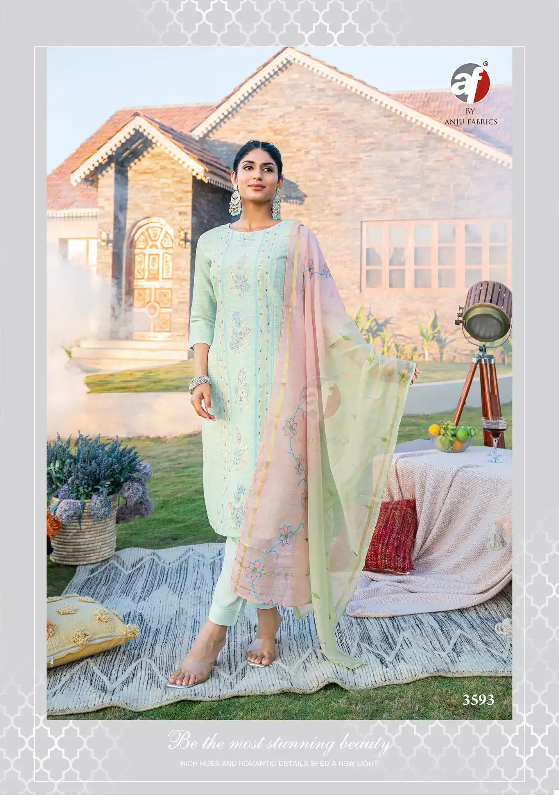 Anju Fabrics Fashion Point Vol 2 Pure Cotton Jacquard Wholesale Designer Readymade Salwar Suit Catalog — Wholesale Salwar Suits, Anju fabric wholesale from Surat - Gallery Image 3