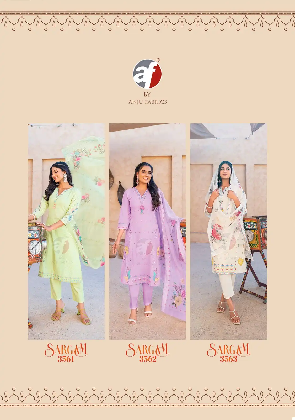 Anju Fabrics Sargam Pure Cotton Dobby Wholesale Readymade Salwar Suit Catalog — Wholesale Salwar Suits, Anju fabric wholesale from Surat — view 6