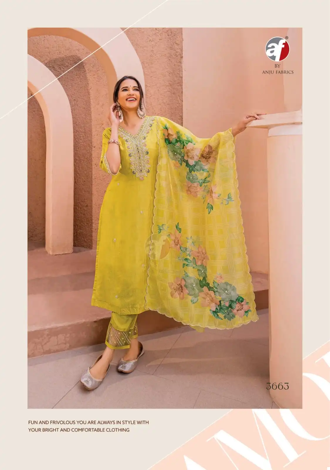 Anju Fabrics Shehnai Vol 7 Pure Dola Silk Wholesale Designer Readymade Salwar Suit Catalog — Wholesale Salwar Suits, Anju fabric wholesale from Surat — view 3