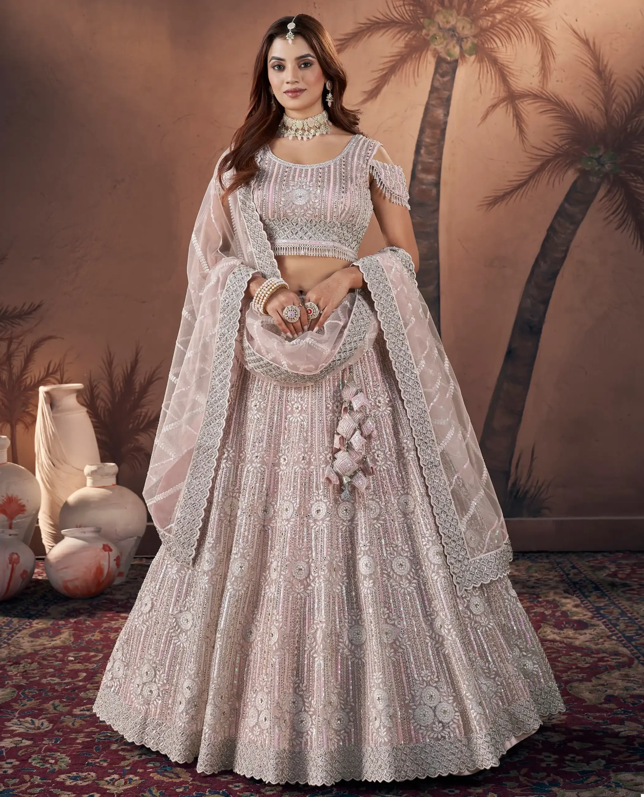 Anantesh Bridal Couture 2024 Series Premium Net Wholesale Handwork Lehenga Choli Catalog