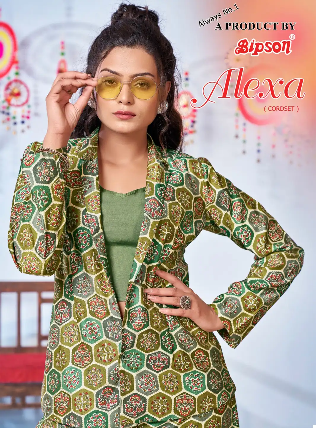 Bipson Alexa 1001 Pure Chanderi Wholesale Premium Cordset  Catalog