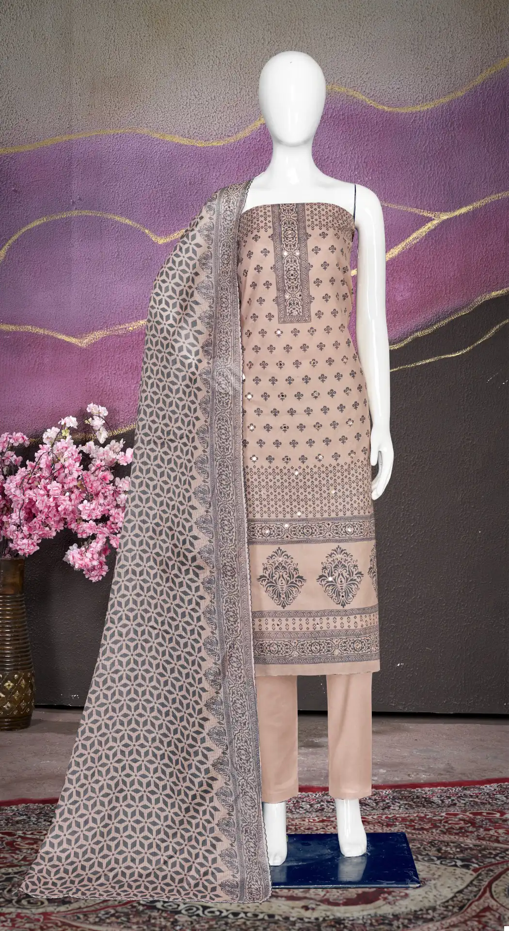 Bipson Shibori 2606 Pure Cotton Print Wholesale Salwar Suit Catalog - Image 2