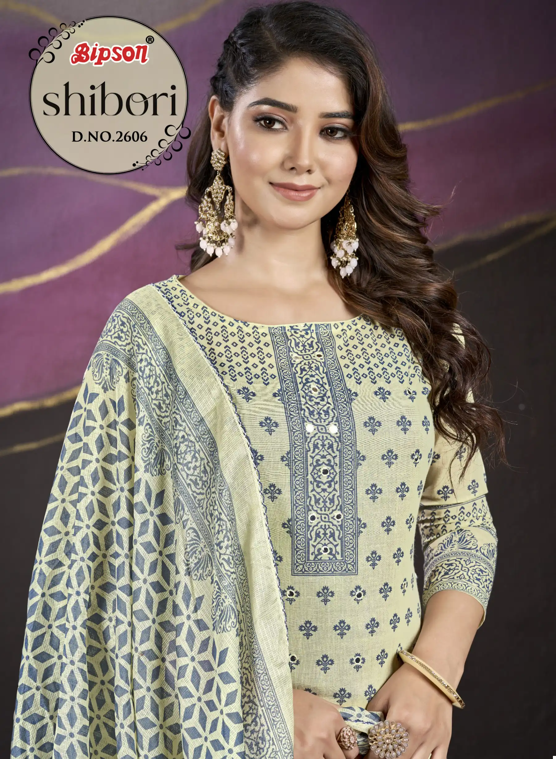 Bipson Shibori 2606 Pure Cotton Print Wholesale Salwar Suit Catalog