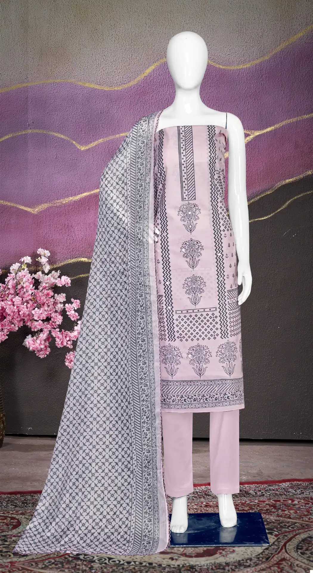 Bipson Shibori 2607 Pure Cotton Print Wholesale Salwar Suit Catalog - Image 4