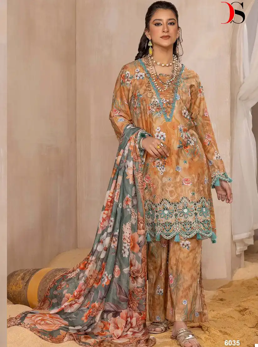Deepsy Suits Adan’S Printkari Lawn 24 Pure Cotton Print Wholesale Pakistani Salwar Suit Catalog