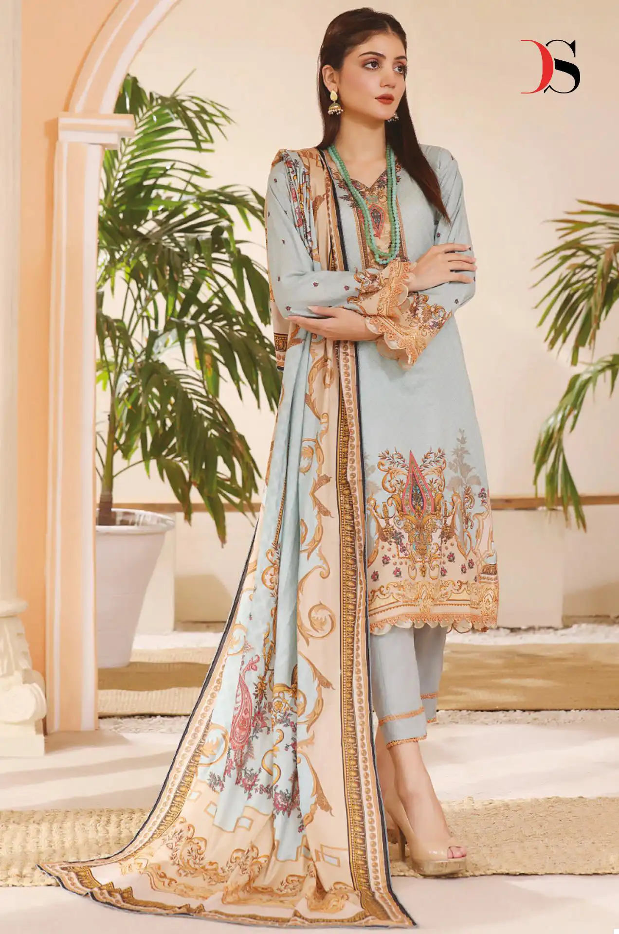 Deepsy Suits Firdous Lawn 24 Pure Cotton Print Wholesale Pakistani Salwar Suit Catalog - Image 2